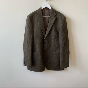 Tailorbyrd Brown Herringbone Men's Blazer Size 42L